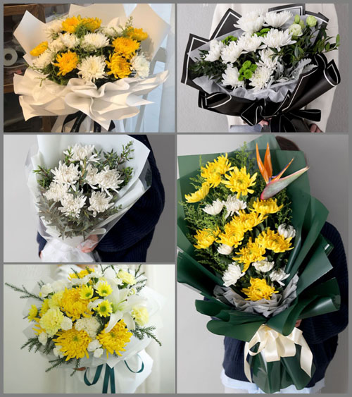 黑龙江绥化肇东市涝洲镇广发村白事花束代送